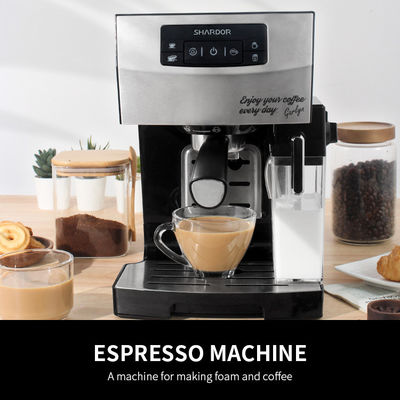 Машина кофе ABS с создателем эспрессо Latte капучино кофе Frother SS304 молока одиночным
