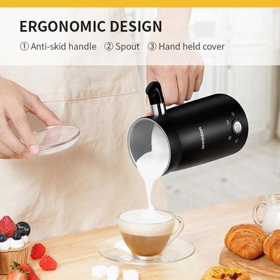 Машина распаровщика молока электрической жары грелки Frother молока эспрессо черная коммерчески