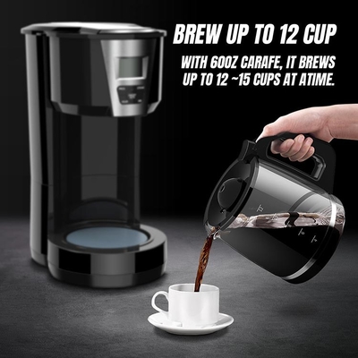 Кофеварка 12 чашек 1.8L кофеварки потека дома CM515B теплая автоматическая Programmable белая