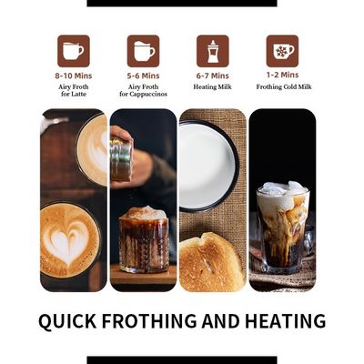 Отделяемое молоко автоматическое Frother эспрессо холодное и нагретое умное